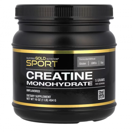 California Gold Nutrition, 스포츠, 크레아틴 모노하이드레이트, 무맛