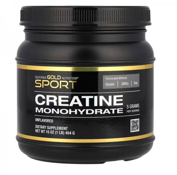 California Gold Nutrition, 스포츠, 크레아틴 모노하이드레이트, 무맛