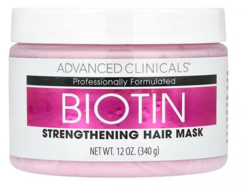 Advanced Clinicals, 비오틴, 강화 헤어 마스크, 12 fl oz (340 ml)