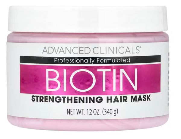 Advanced Clinicals, 비오틴, 강화 헤어 마스크, 12 fl oz (340 ml)